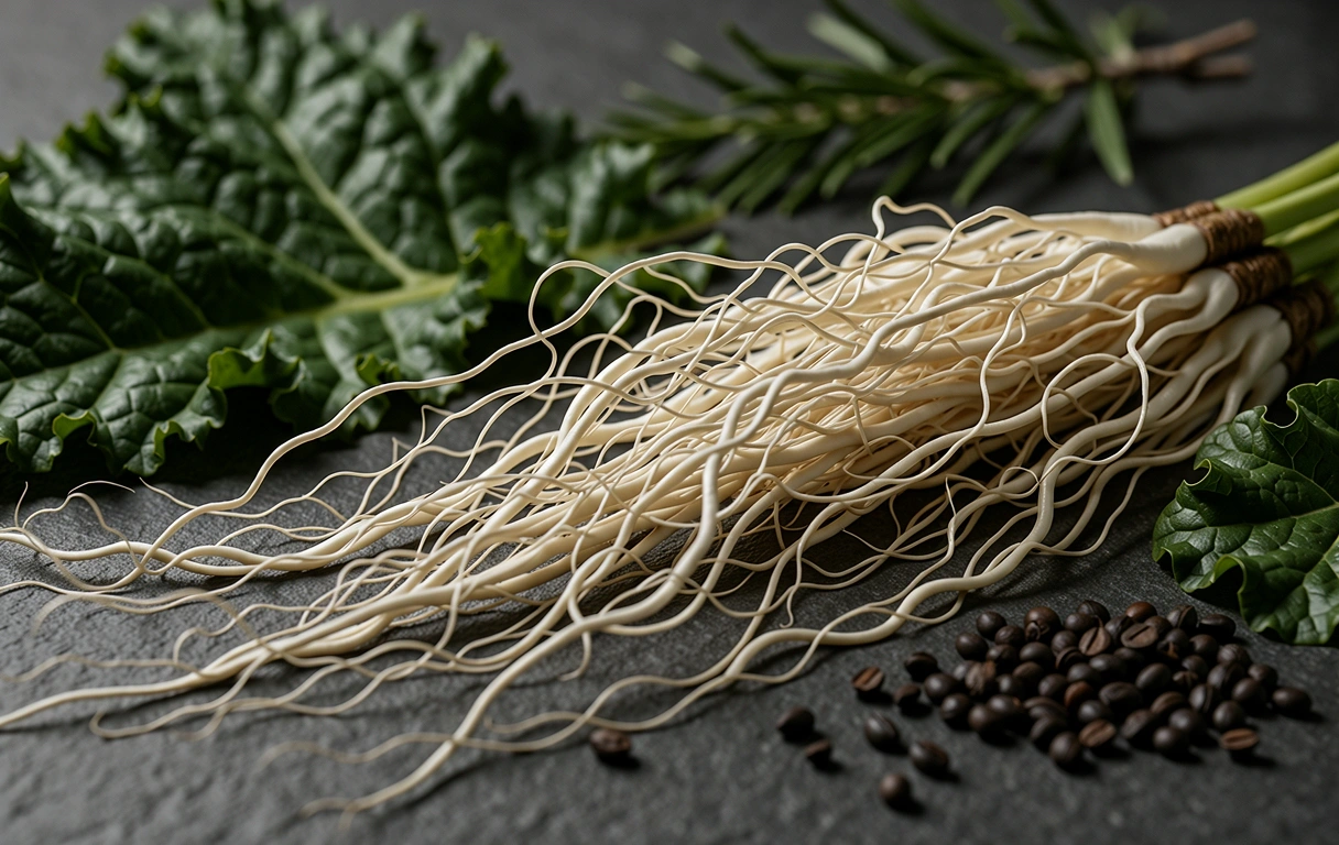 Detailed botanical roots